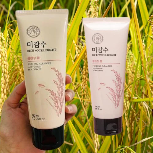 Rice water face wash Korean beauty product