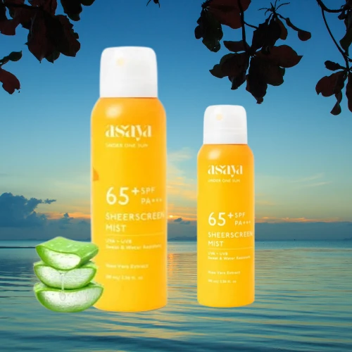 Asaya Spf 65+ sunscreen spray