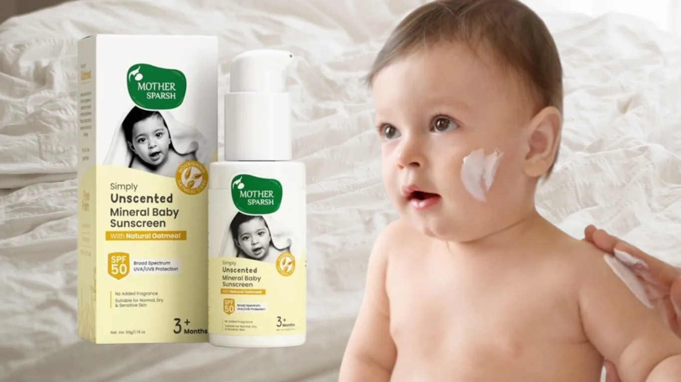 You are currently viewing Fragrance Free Baby Sunscreen Lotion – Mother Sparsh SPF 50+