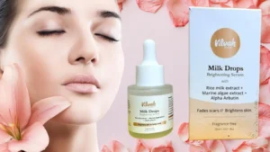 Read more about the article Best Serum for Face Brightening – Vilvah Milk Drops Review