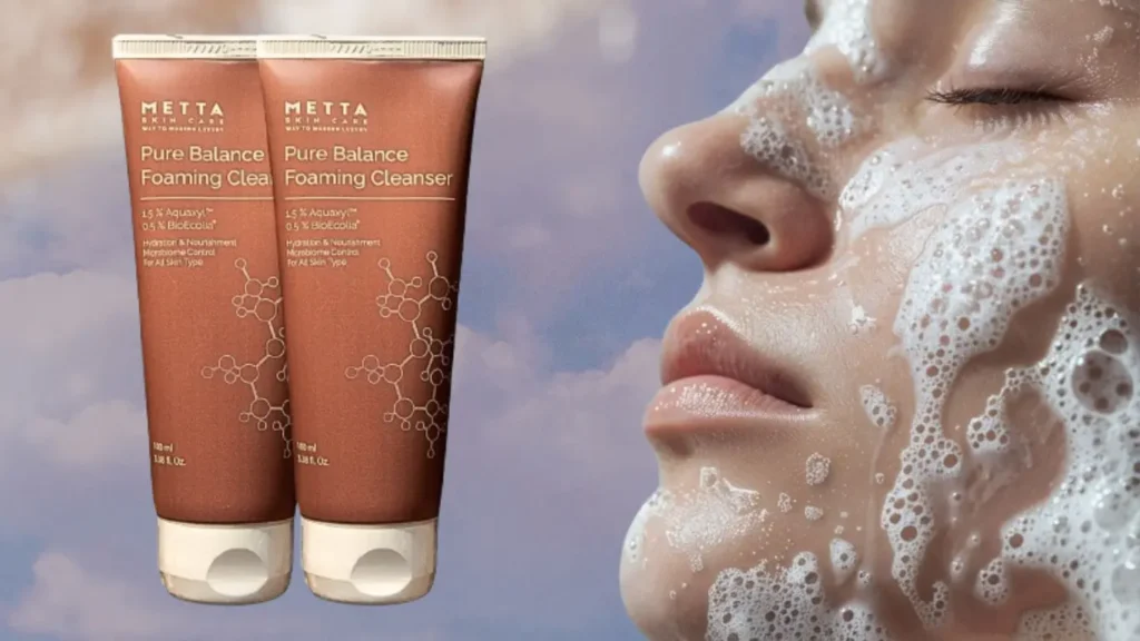 Metta Pure Balance Foaming face cleanser for sensitive skin