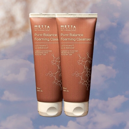 Metta skincare face cleanser for sensitive skin