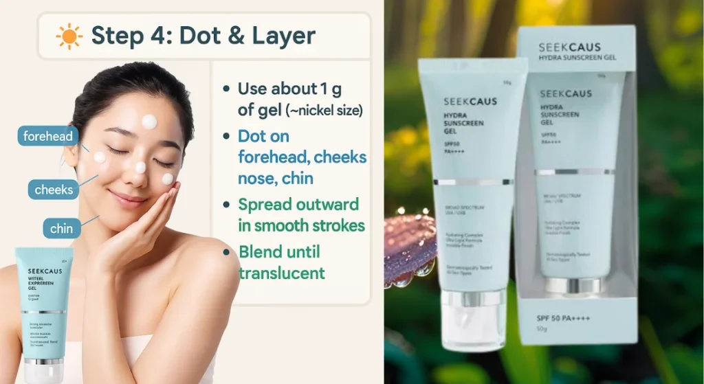 Seekcaus hydra gel based sunscreen SPF 50