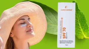 Read more about the article Cares Derma Sunscreen SPF 70 – UV Shield & Matte Finish Review