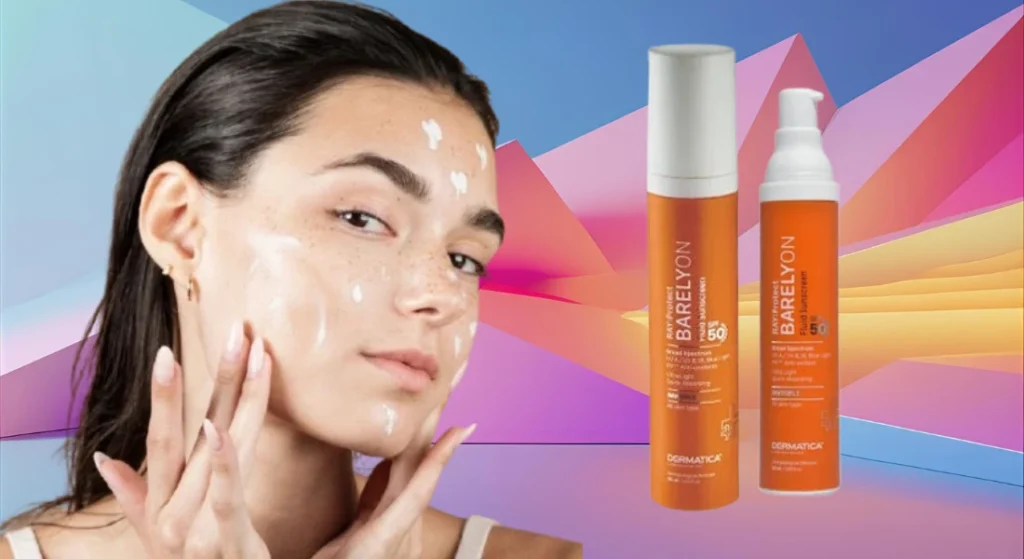 Non Comedogenic sunscreen barelyon fluid SPF 50 
