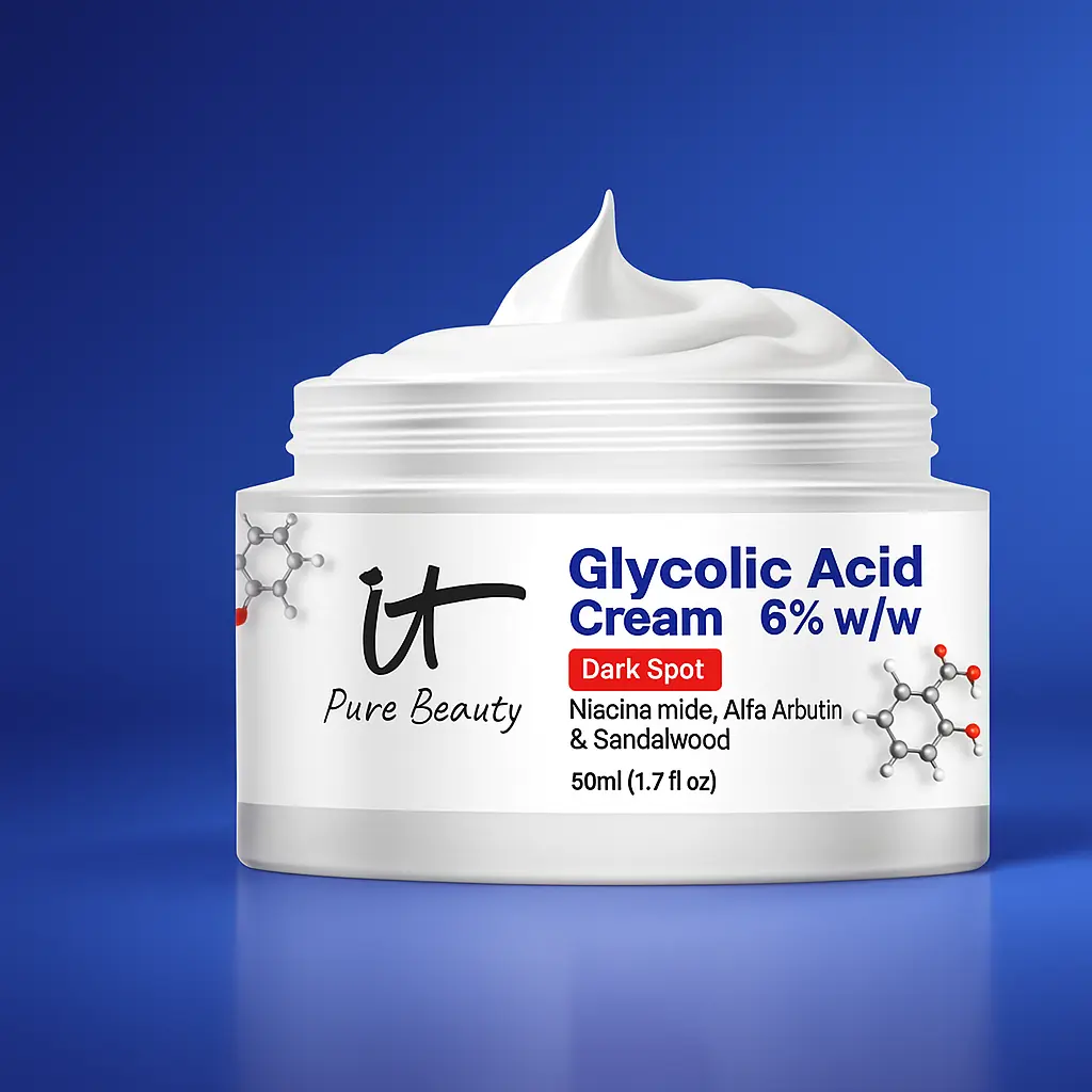 IT pure beauty glycolic acid serum for face