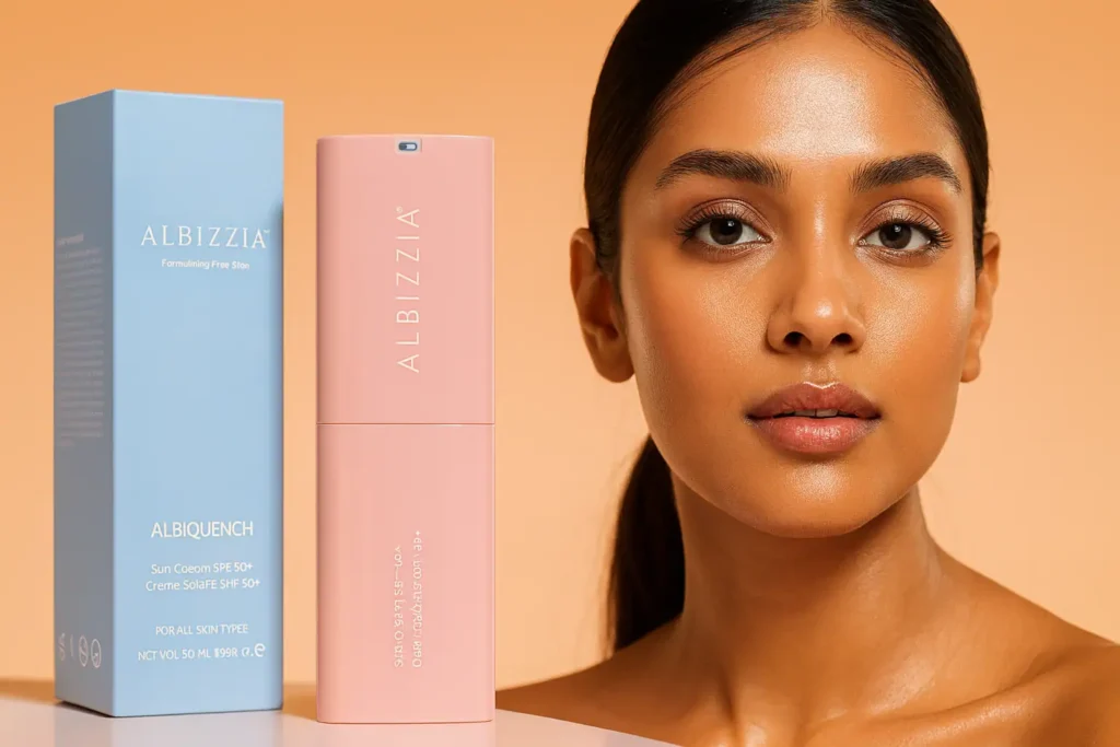 Albizzia spf 50 the best sunscreen for indian skin 