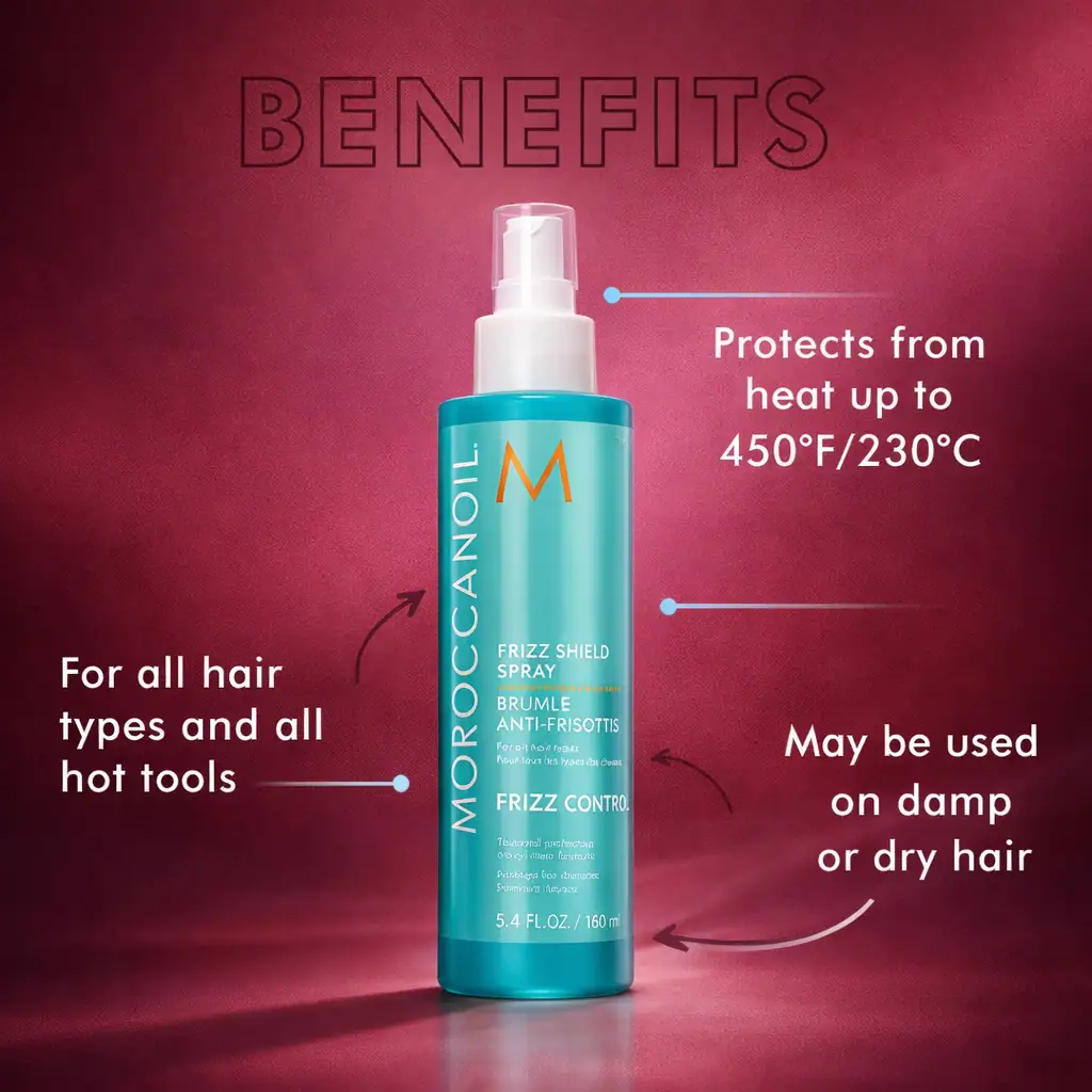 Moroccan Hair Oil Frizz Shield Styling Spray