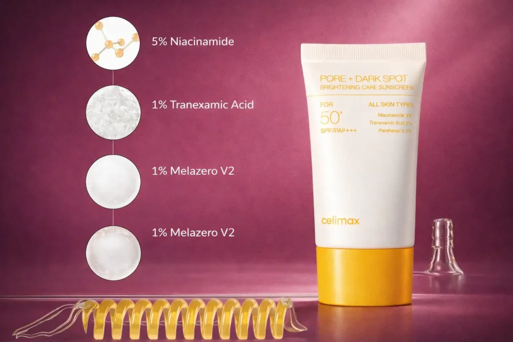 How to use celimax pore dark spot cream 